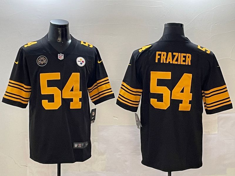 Men Pittsburgh Steelers #54 Frazier Black 2024 Nike Limited NFL Jersey style 01152